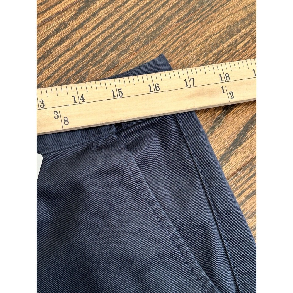 LL Bean Womens Navy Classic Fit Straight‎ Leg Twill Pants Petite 16 299969 - Picture 8 of 8